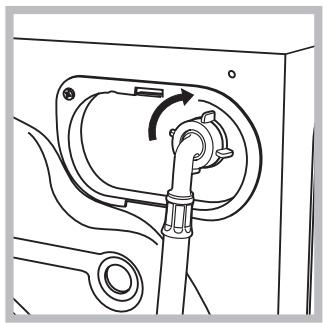 HOTPOINT-ARISTON AWM 129 - Connecting the water inlet hose - 2