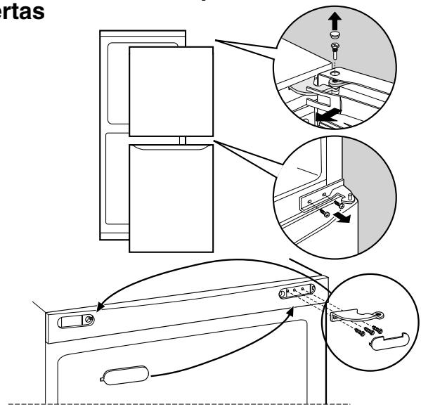 HOTPOINT-ARISTON MBL 2033 HA - Reversibility de la aperture de las puertas - 1