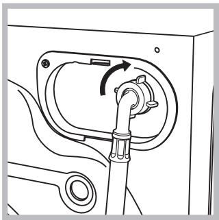 HOTPOINT-ARISTON AQ8L 49 U - Raccordement du tuyau d'arrivée de l'eau - 1