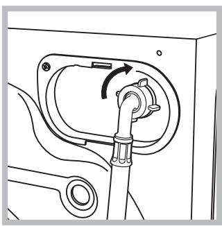 HOTPOINT-ARISTON AQ9F 49 U - Raccordement du tuyau d'arrivée de l'eau - 1