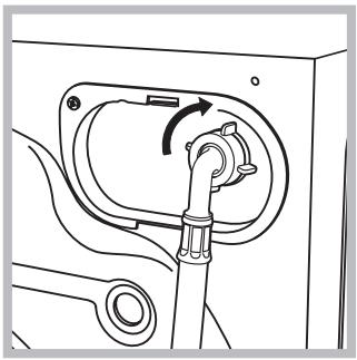 HOTPOINT-ARISTON AQGF 149 - Raccordement du tuyau d'arrivée de l'eau - 1
