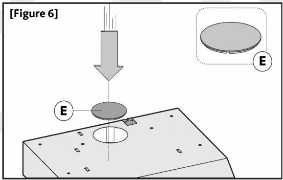 LISTO HOTTE CASQUETTE HC 60L2B I - Si vous désirez évacuer l'air vers le haut (fig.5A): - 2