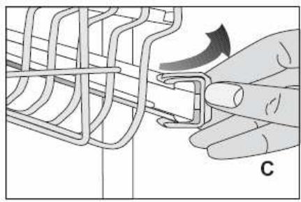 LISTO LAVE VAISSELLE LV 49 L1B - -Réglage de la hauteur du panier supérieur - 1