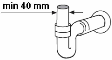 LISTO LAVE VAISSELLE LV 49 L1B - Raccordement du tuyau de vidange - 1