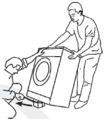 LISTO LAVE-LINGE LF 1005-1 - Retirer les cales de transport - 1