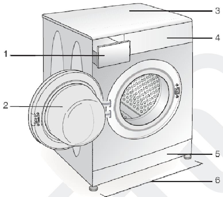 LISTO LAVE-LINGE LF 1005-1 - Description de l'appareil - 1
