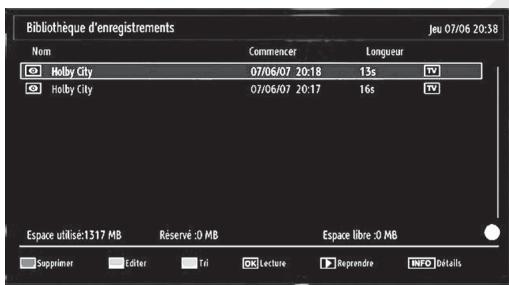 LISTO TELEVISEUR LCD 19LCDUSB-705 - Regarder les programmes enregistrés - 1