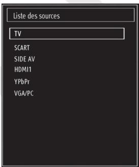 LISTO TELEVISEUR LCD 19LCDUSB-705 - Sélection d'entrée - 1