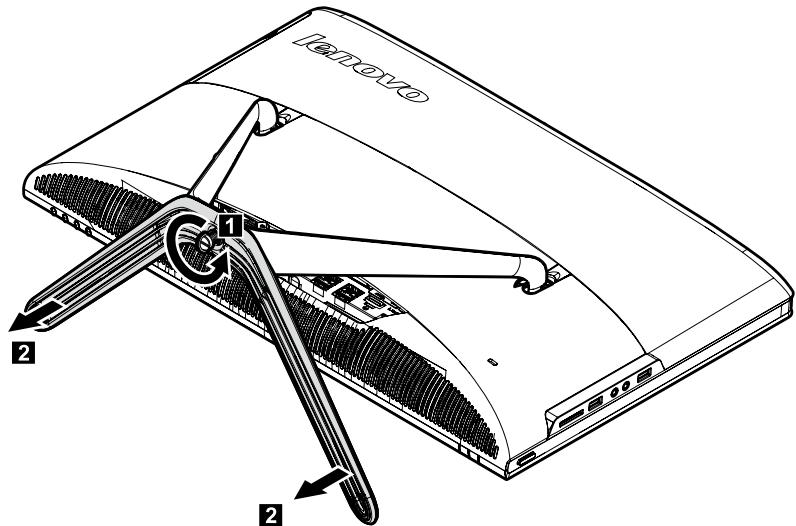 LENOVO C440 - 57318031 TOUCH - Retrait du socle de la base - 3