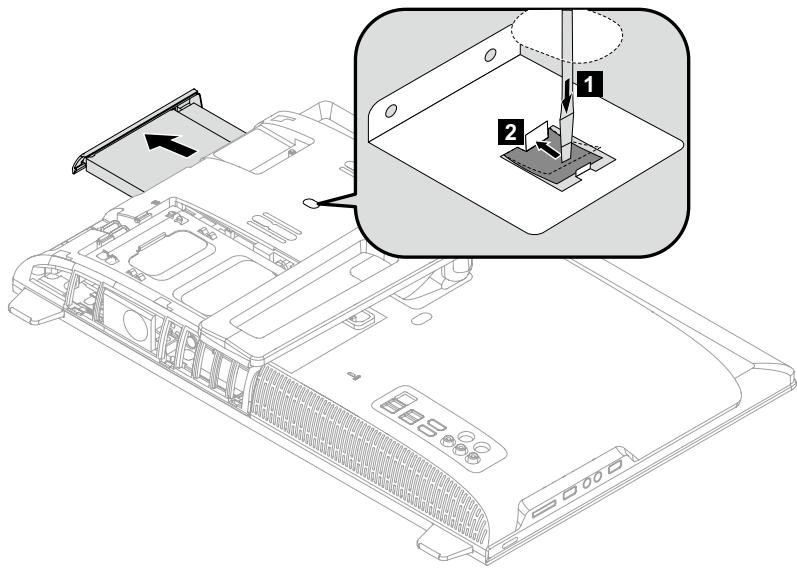 LENOVO IDEACENTRE B540 VDX9GFR - Pour retirer l'unité optique : - 2