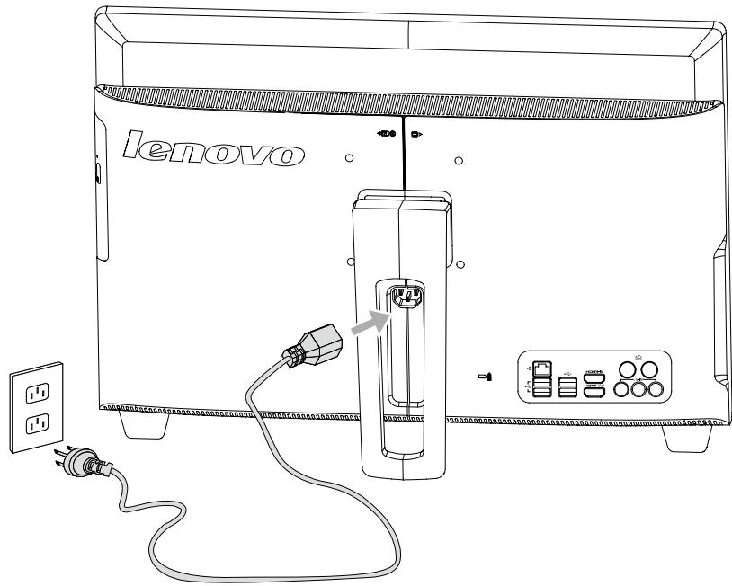 LENOVO IDEACENTRE B540 VDX9GFR - Pour remplacer le cordon d'alimentation : - 1