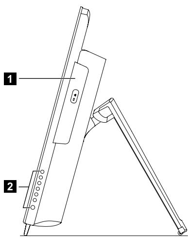 LENOVO IDEACENTRE B540 VDX9GFR - Vues latérales gauche et droite de l'ordinateur - 1