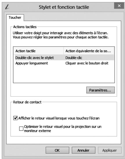 LENOVO IDEACENTRE B540 VDX9GFR - Paramètres tactiles associés - 1