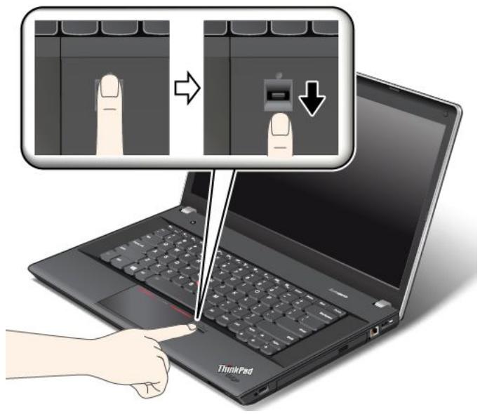 LENOVO IDEACENTRE C440 (57318029) - Passage du doigt sur le lecteur - 2