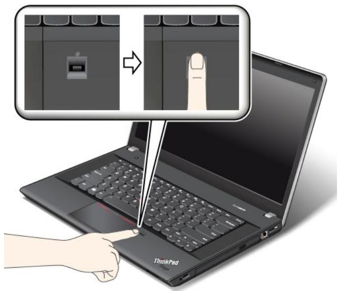 LENOVO IDEACENTRE C440 (57318029) - Passage du doigt sur le lecteur - 1
