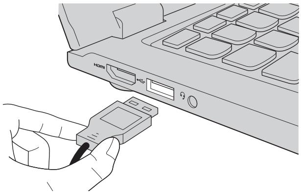 LENOVO YOGA 13 MAM48FR - Raccordement de périphériques USB - 1