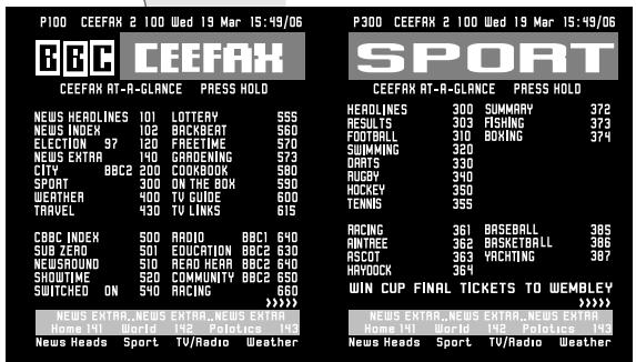 HITACHI CL28W35TAN - Teletext-Einzelseitenbetrieb - 1