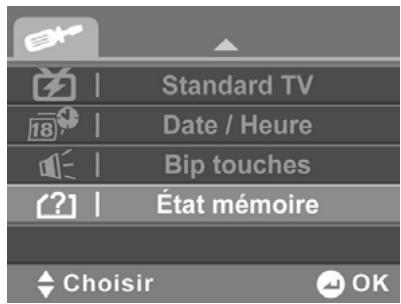 HITACHI DZHV582E - État mémoire - 1