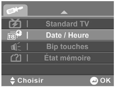 HITACHI DZHV582E - Réglage de la date et de l'heure - 1