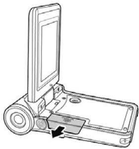 HITACHI DZHV582E - Insérer une carte mémoire - 1