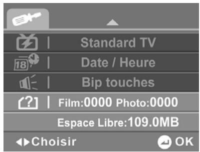 HITACHI DZHV582E - État mémoire - 2