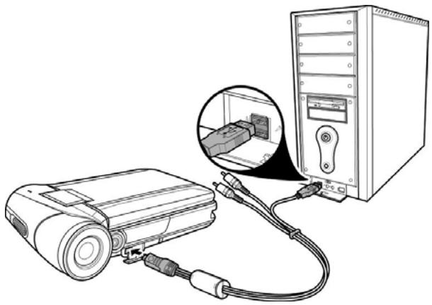 HITACHI DZHV582E - Connexion à un ordinateur - 1