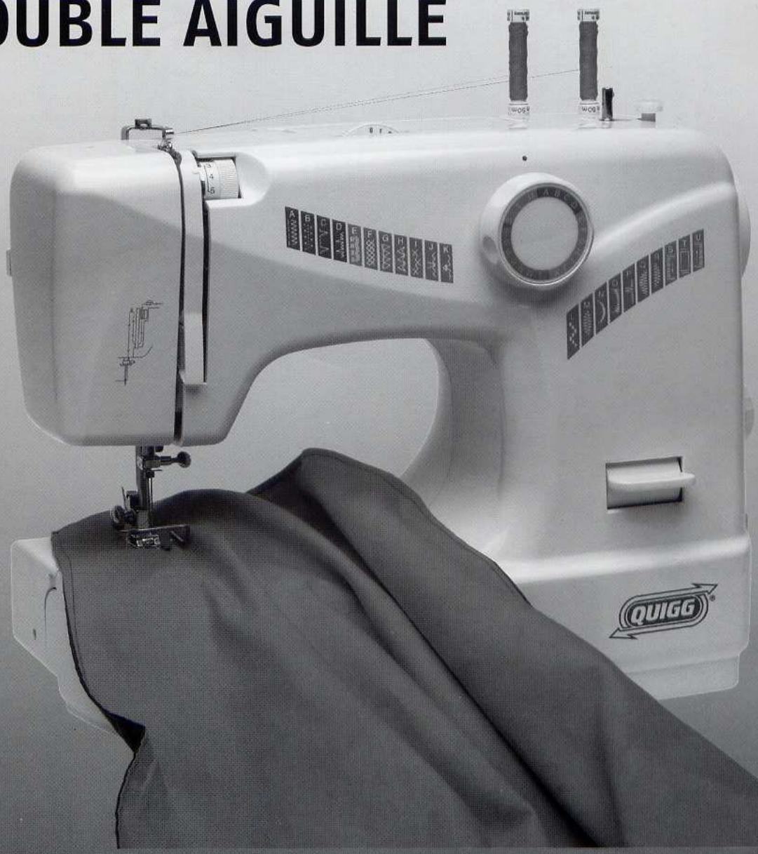 QUIGG 50029176 - Machine à COUDRE avec DOUBLE aiguille - 1
