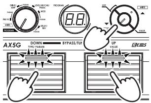 KORG AX5G - Restoring the factory preset programs - 1