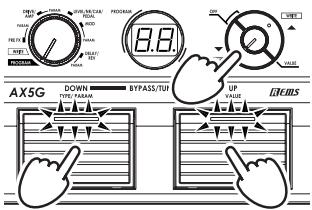 KORG AX5G - Wiederherstellen der Werksdaten - 2