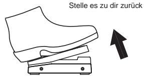 KORG AX5G - Einstellen der Pedalempfindlichkeit - 4