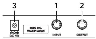 KORG AX5G - Rear panel - 1