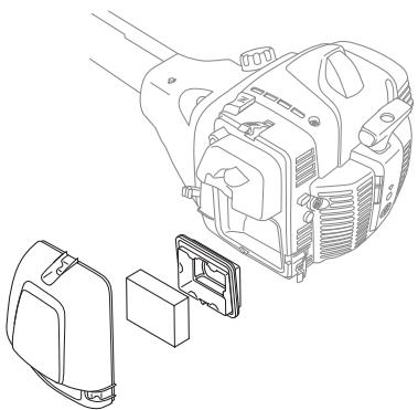 JONSERED BC 2255 - Nettoyage du filtre à air (BC2255, MC2255) - 1