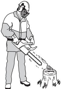 JONSERED CS 2172 - Controle van de kettingsmering - 1