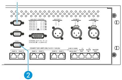 SENNHEISER SDC 8200 - Raccorder des appareils externes au connecteur phoenix de l'unité analog-out - 2