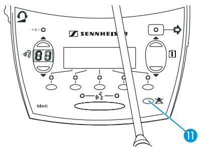 SENNHEISER SDC 8200 - Désactiver tous les postes délégués avec le poste supérieur (fonction priority) - 1