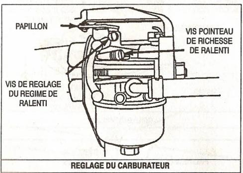 BRIGGS & STRATTON BRIGGS & STRATTON 194700 - Reglage initial: - 1
