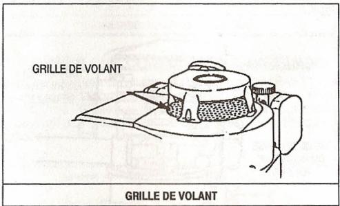 BRIGGS & STRATTON BRIGGS & STRATTON 194700 - Nettoyez la GRILLE de VOLANT, le protege-doigts ou la protection CONTRE les DEBRIS: - 1