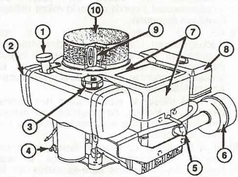 BRIGGS & STRATTON BRIGGS & STRATTON 195700 - Pour controller le niveau d'huile: - 2