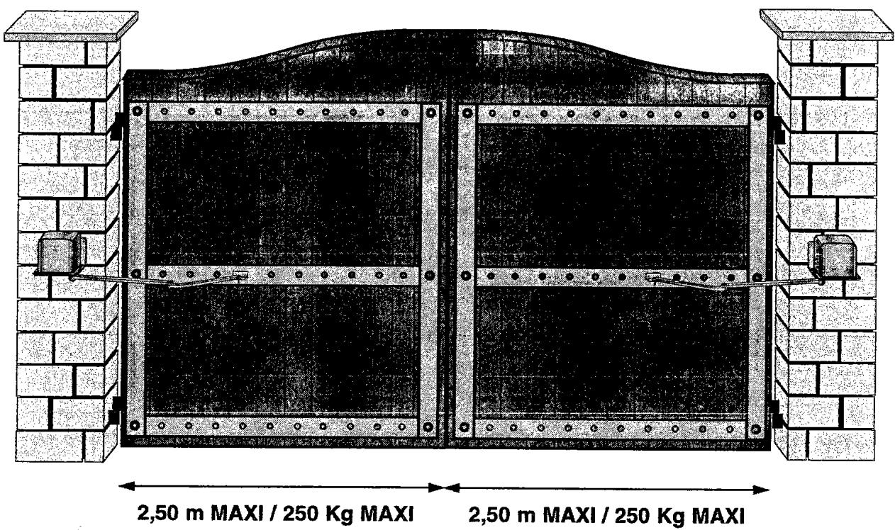 AVIDSEN XP500 - Pour portail à battants en FER, BOIS, ALU ou PVC - 1
