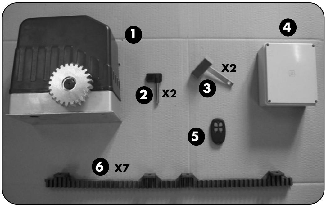 AVIDSEN SLIDE 200 - Contenu du KIT : - 1