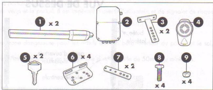 AVIDSEN XP350 EVOLUTION 2 - CONTENU DU KIT - 1