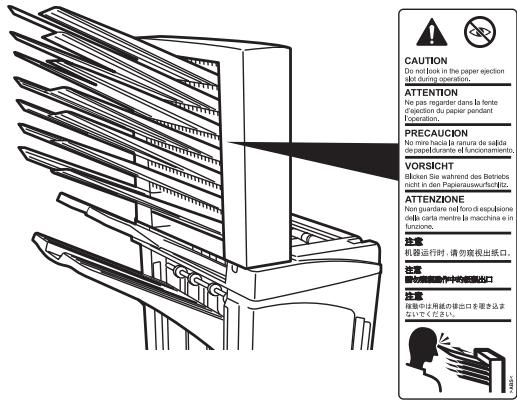 KYOCERA BF-720 - ETIQUETAS DE PRECAUCION - 1