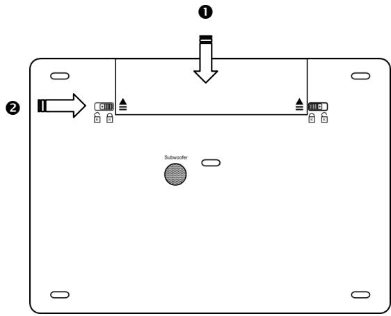 MEDION MD96144 - Mise en place de la batterie - 1