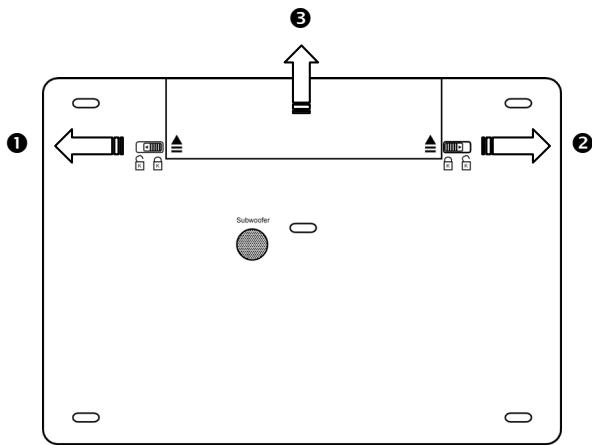 MEDION MD96144 - Retrait de la batterie - 1