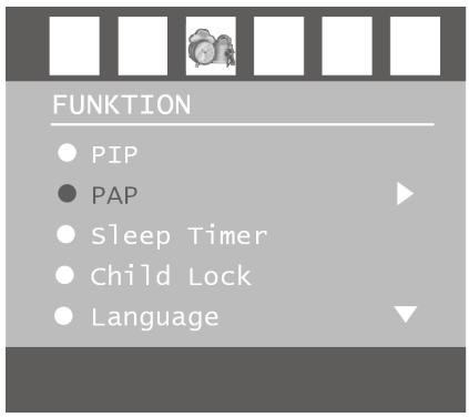 MEDION LCD TV MD 30325 - The PAP menu - 1