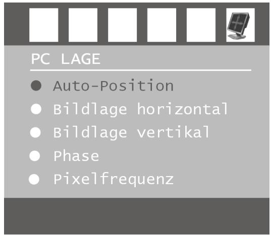 MEDION LCD TV MD 30325 - Menu PC LAGE - 1