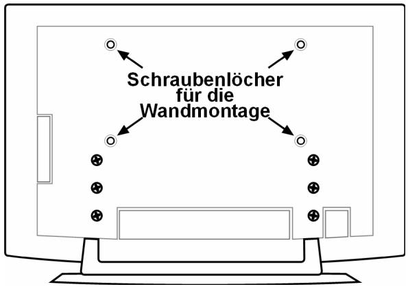 MEDION LCD TV MD 30325 - Aufhängevorrichtungen am Gerät montieren - 2