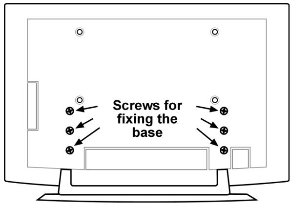 MEDION LCD TV MD 30325 - Remove base - 1