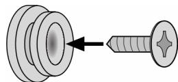 MEDION LCD TV MD 30325 - Mounting the hanging elements and the device - 1