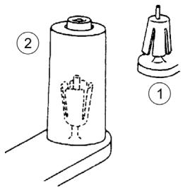 MEDION MD 10685 - Suportes das bobinas - 1